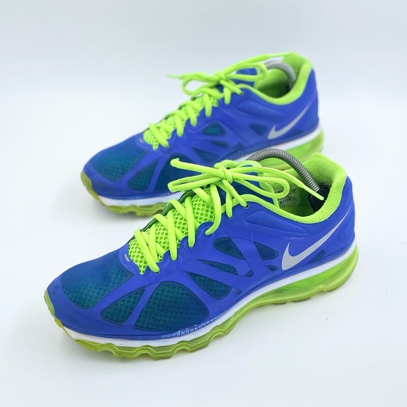 Nike Air Max 2012 Sprite Shoes Royal Blue Green 487982-403  Size 10 - Picture 3 of 6